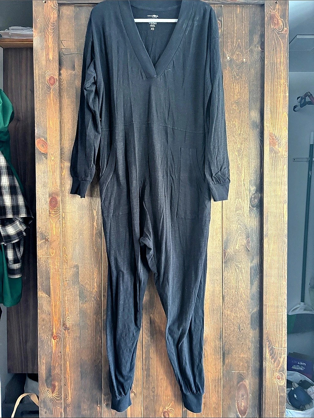 Natural Life Johnnie Cotton Jumpsuit Black XS